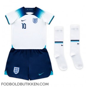 England Raheem Sterling #10 Hjemmebanetrøje Børn VM 2022 Kortærmet (+ Korte bukser)